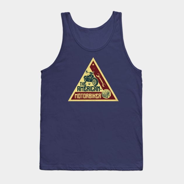 The American Motorbiker Tank Top by CTShirts